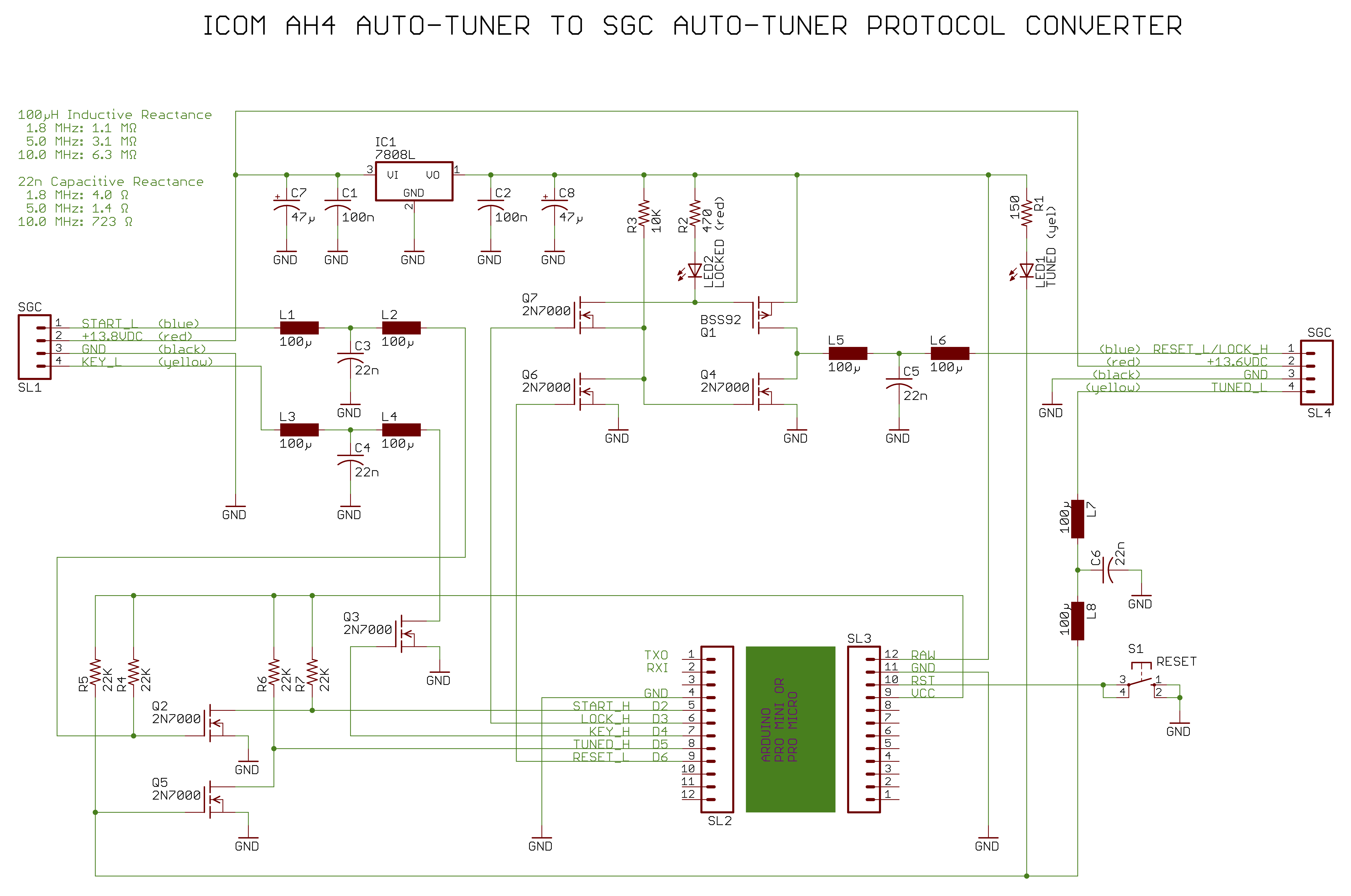 Icom AH4 SGC Tuner Protocol Converter