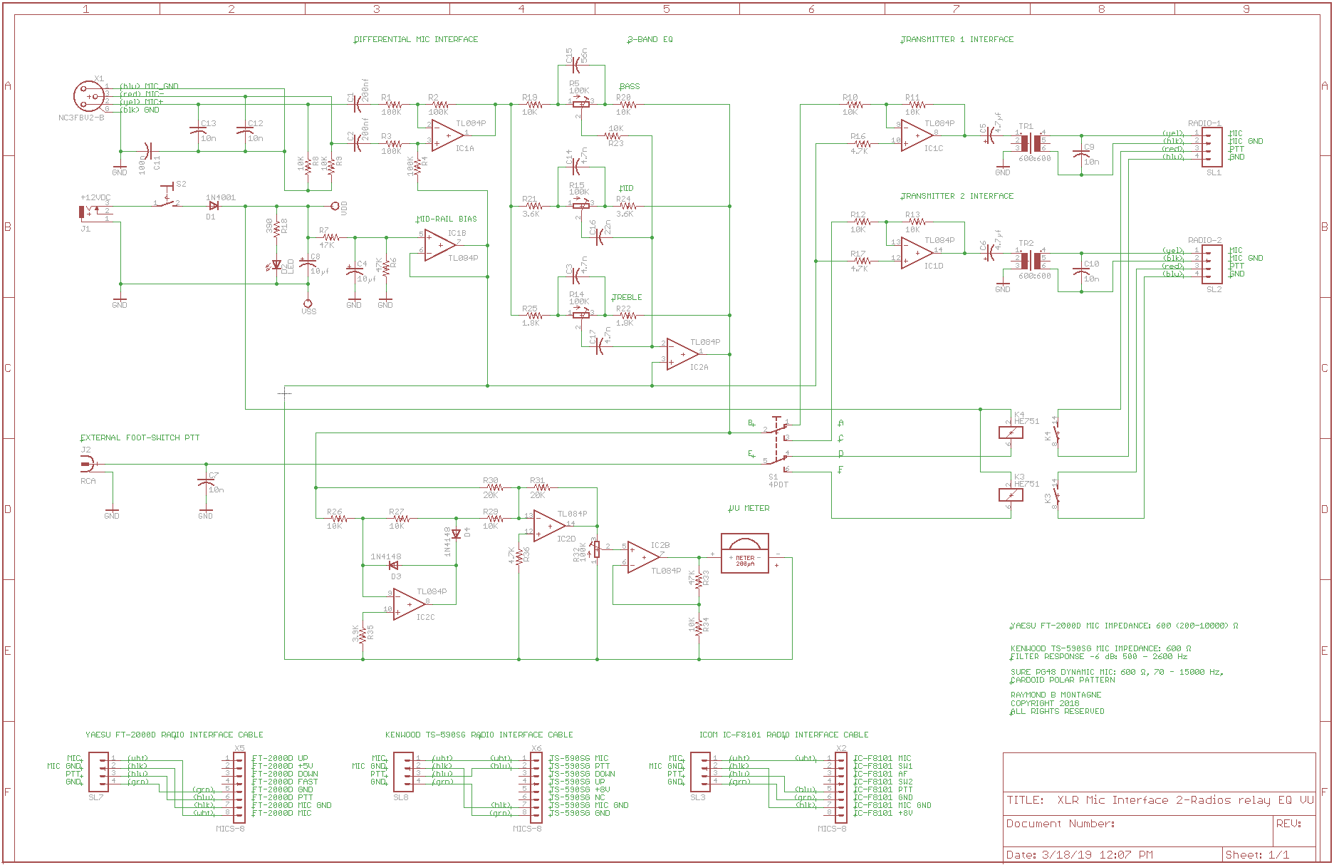 XLR Schematic